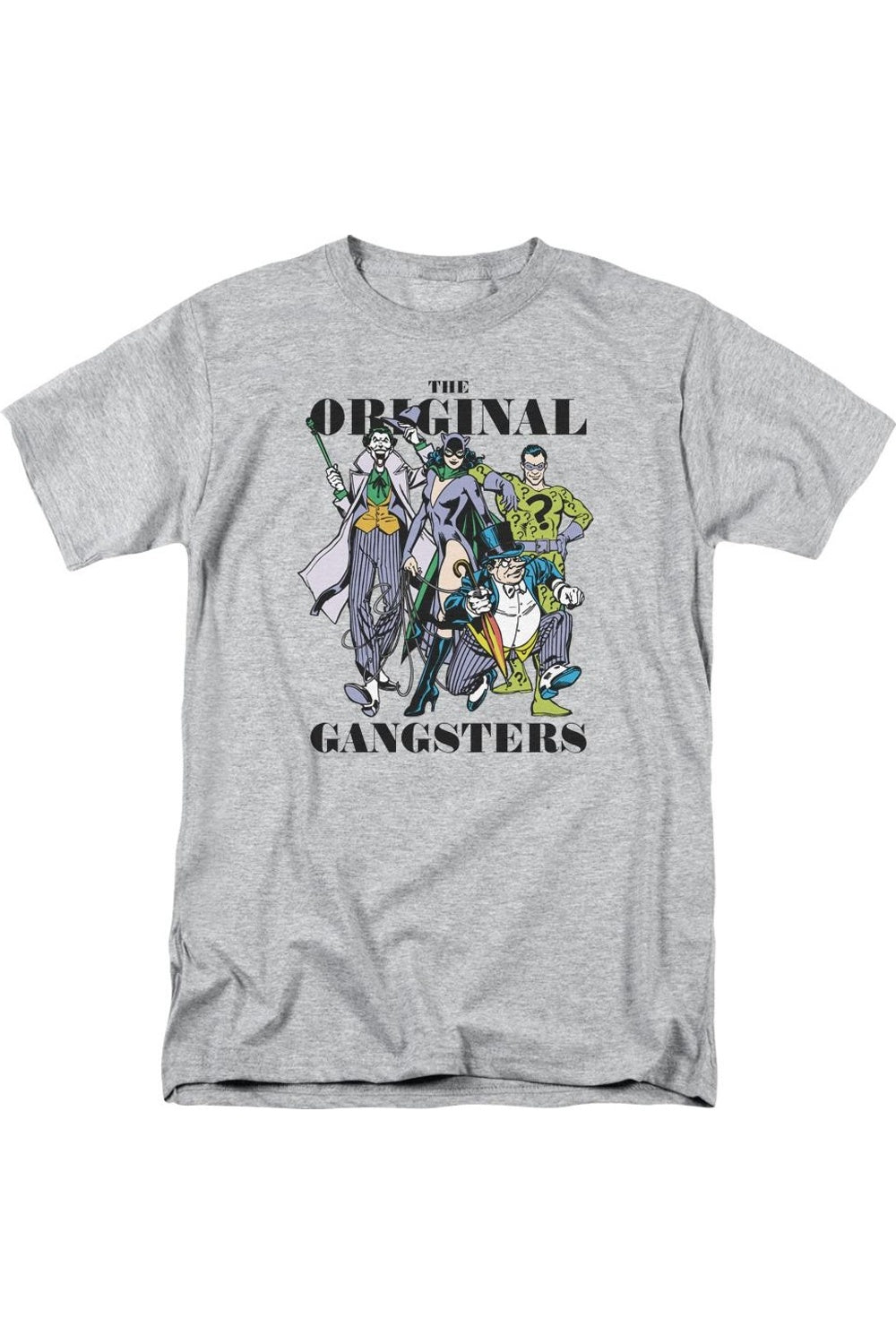 

Футболка с коротким рукавом для взрослых DC Comics Original Gangsters Gildan, цвет athletic heather