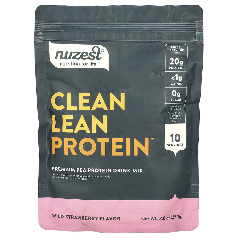 

Nuzest, Clean Lean Protein, со вкусом лесной клубники, 250 г (8,8 унции)