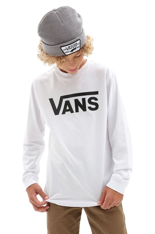 

Футболка с длинным рукавом для детей 122-174см. Vans, белый