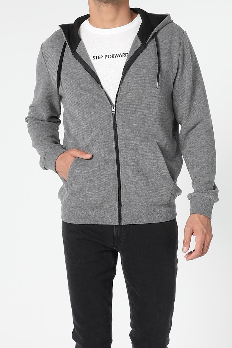 

Толстовка на молнии в рубчик Colin'S, серый