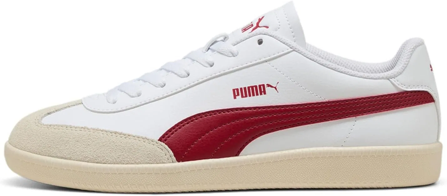 Кроссовки PUMA 9-T унисекс 398174 14, белые с красным — фото 3