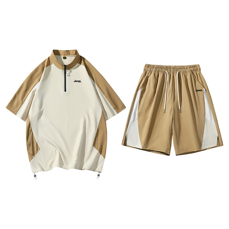 

Повседневная спортивная одежда Unisex с полуоткрытым воротником, тонкая Jeep, clothing sets (оранжевый)