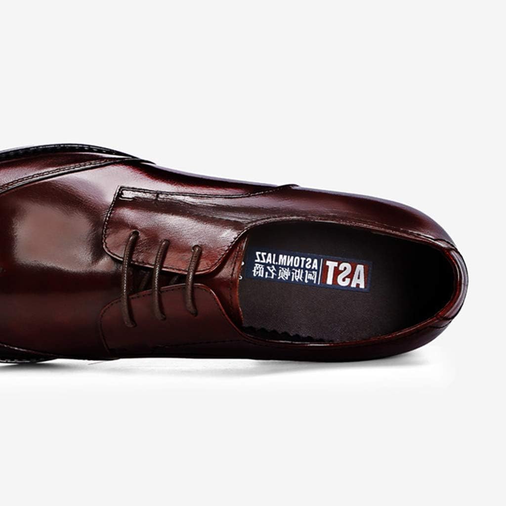 Мужские деловые кожаные туфли, туфли на шнуровке из коровьей кожи, Brock Footwear, городские, для работы, вечеринок и банкетов, красные, 38/UK 5.5/US 6.5 Jlfzc — фото 4
