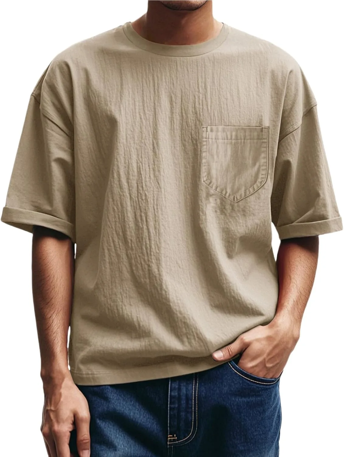 

Мужская футболка Oversized с карманом LGHLMCL