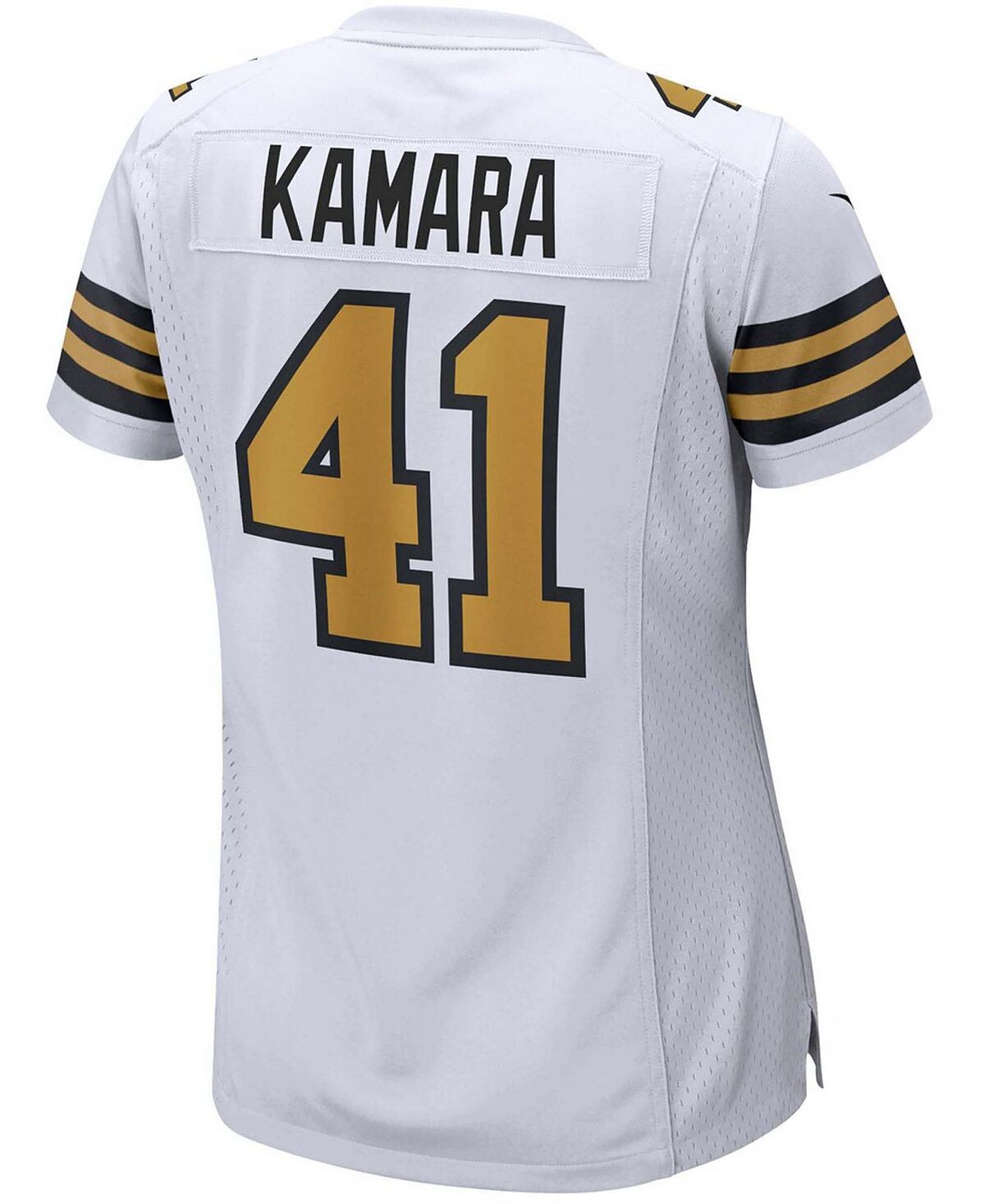Женская белая майка игрока альтернативной игры Alvin Kamara New Orleans Saints Nike, белый — фото 3