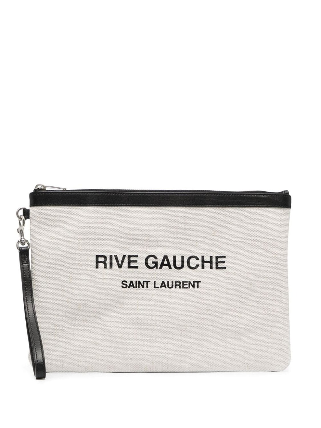 

Saint Laurent клатч с логотипом, белый