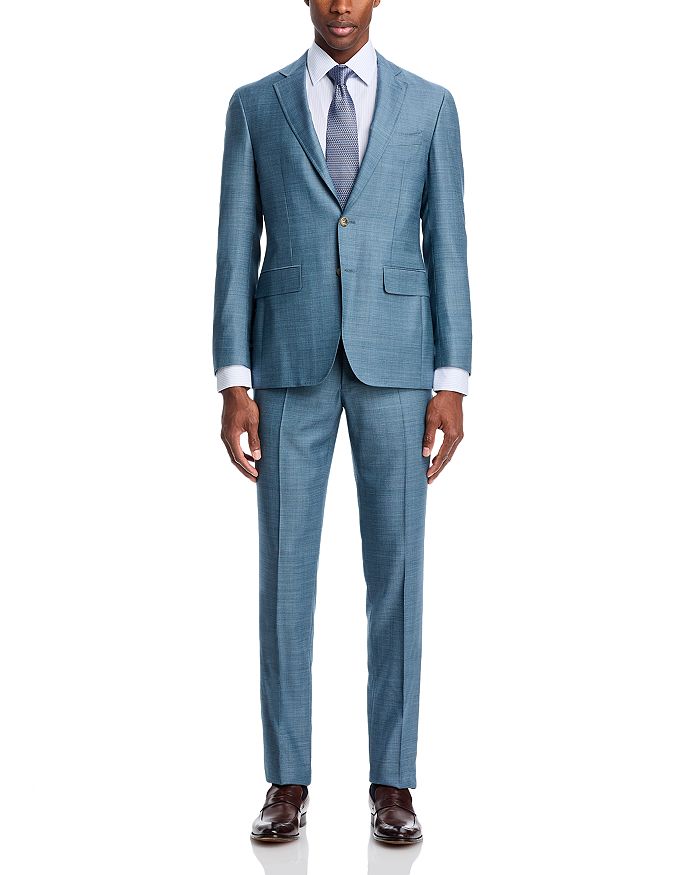 

Костюм Kei Sharkskin Regular Fit Canali, синий