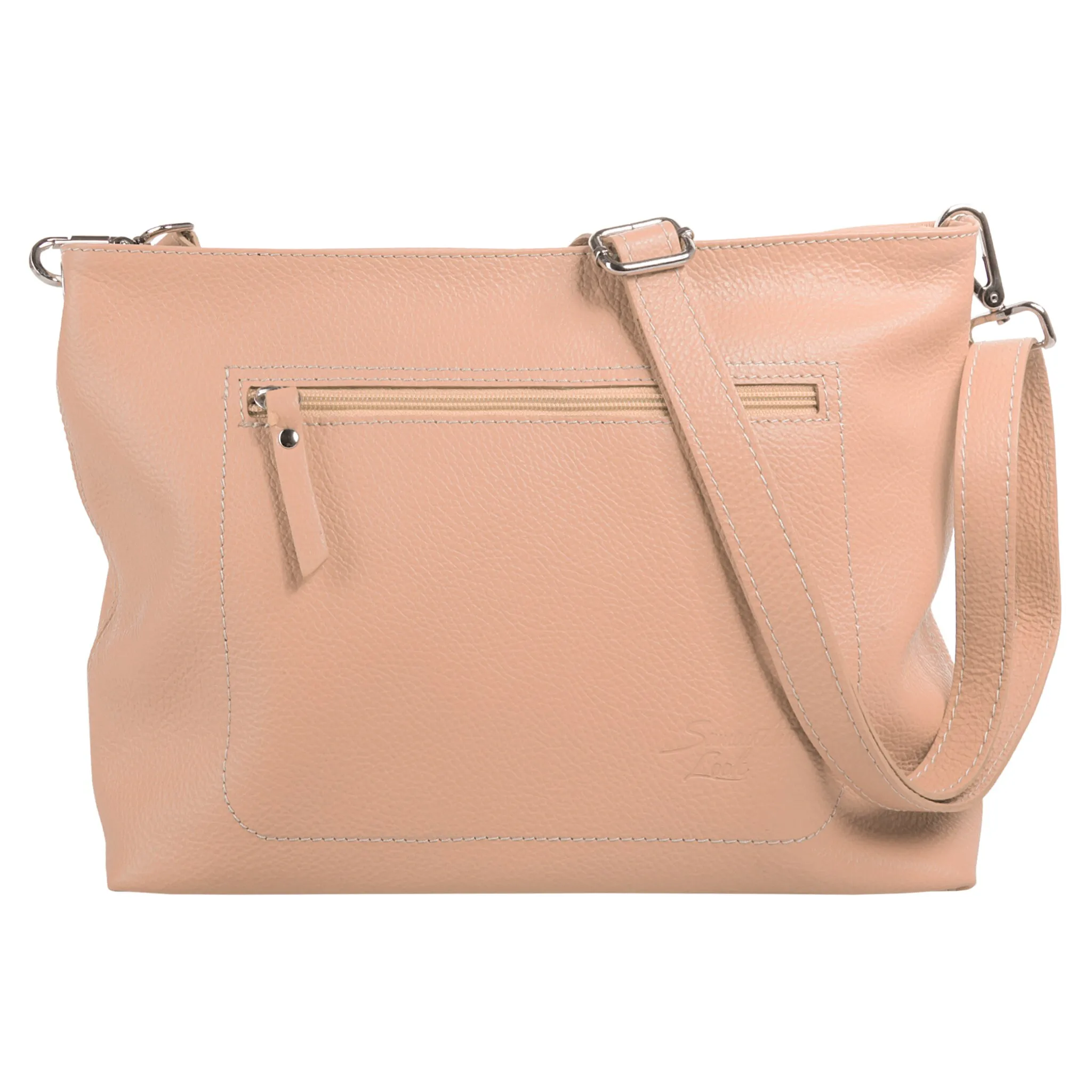 

Сумка через плечо Samantha Look, натуральная кожа, производство Италия, розовый