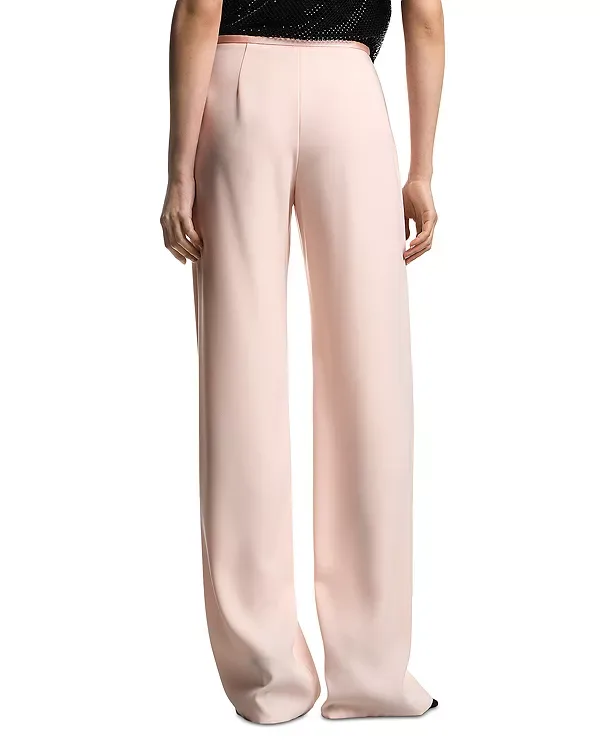 Прямые атласные брюки с завышенной талией Emporio Armani, Multi — фото 3