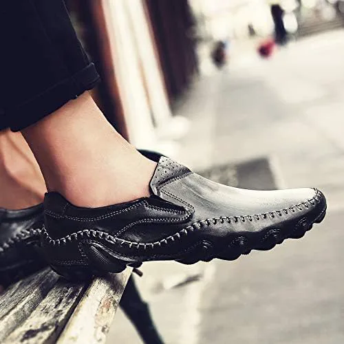 

Мужские модные повседневные кожаные сандалии AQIXIDX, деловые рабочие сандалии с закрытым носком, дышащие и удобные, обувь для свадеб и вечеринок