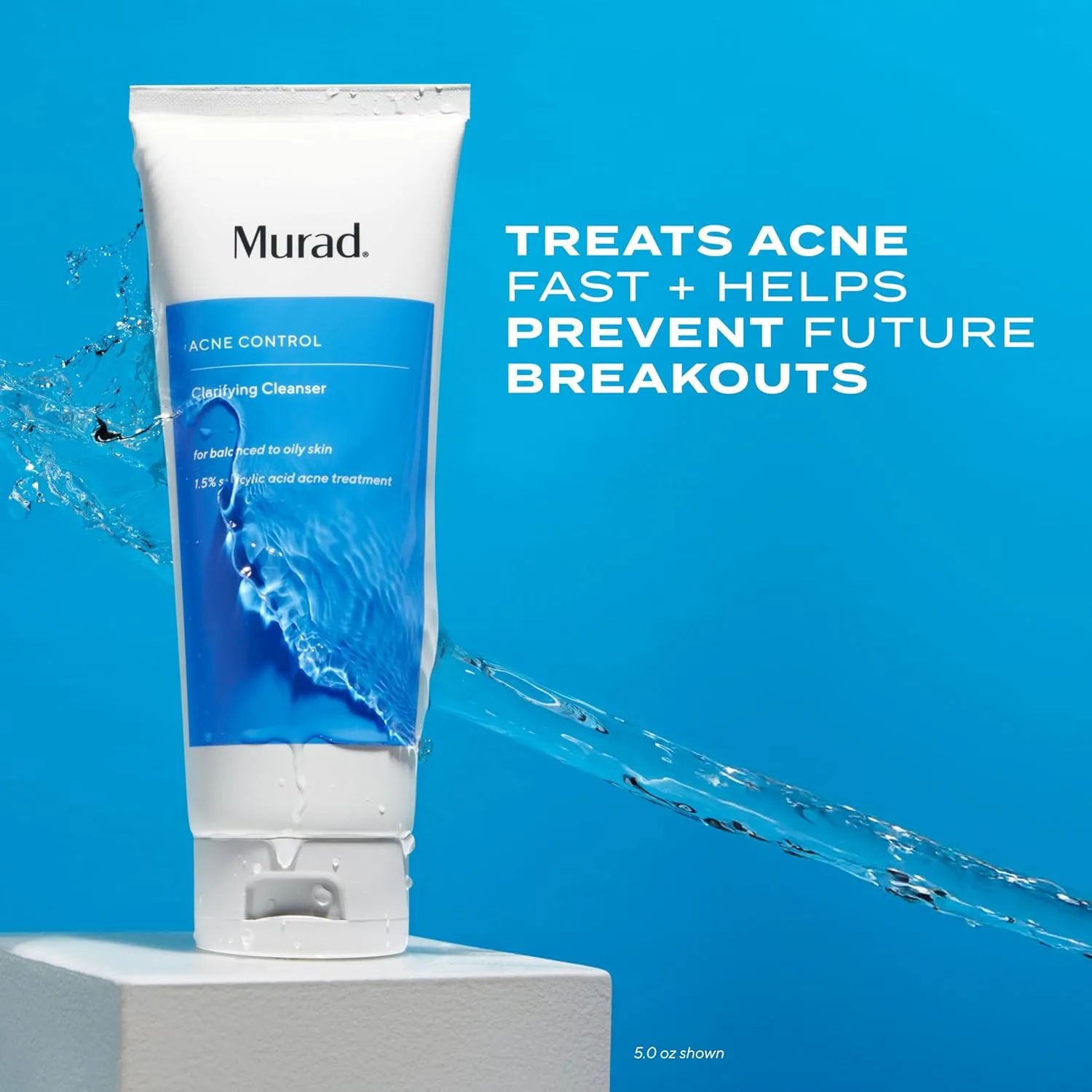 Гель для умывания Murad — Acne Control Clarifying Cleanser с салициловой кислотой и зеленым чаем для очищения пор, 500 мл — фото 2