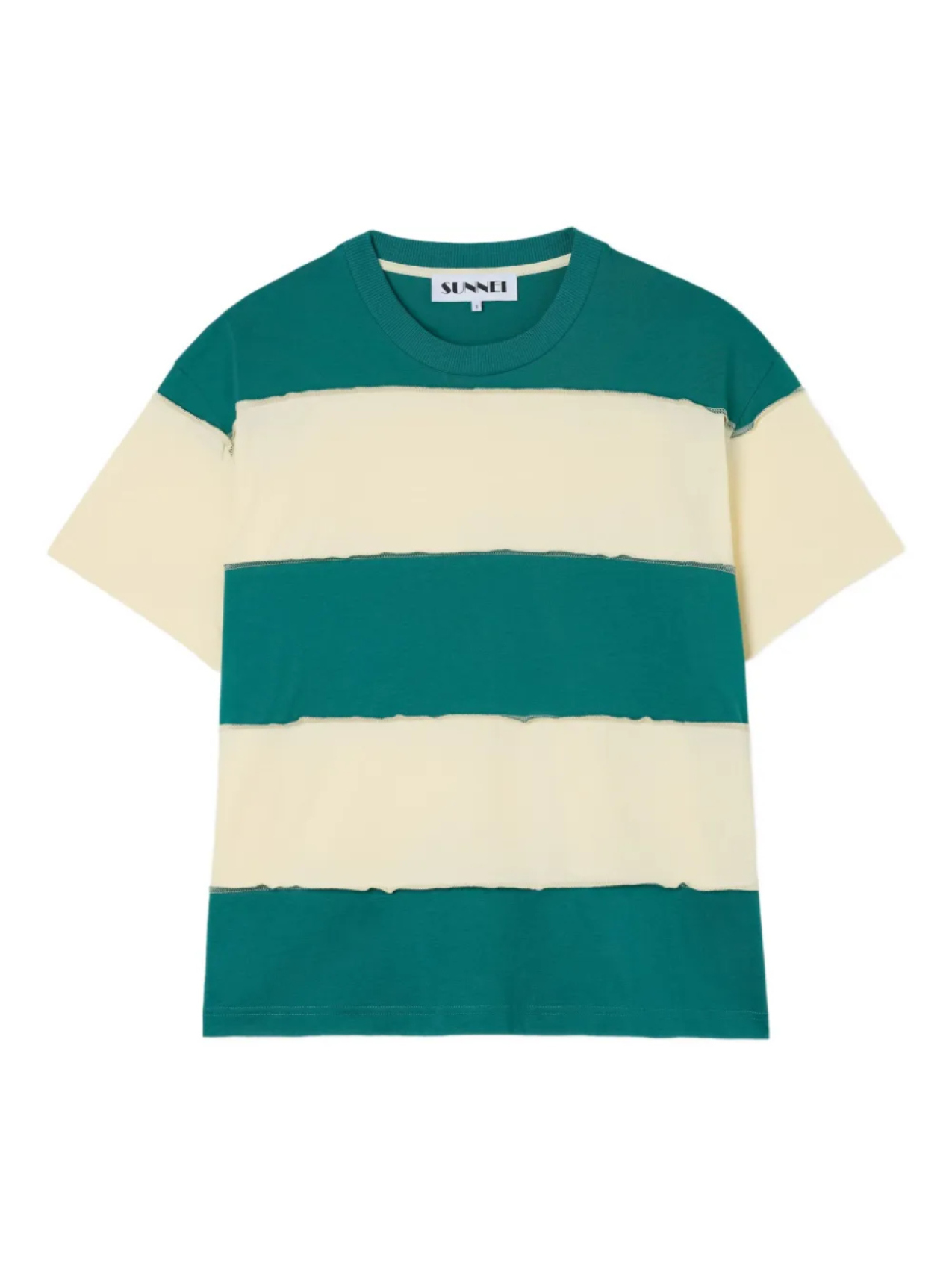 

Sunnei striped Футболка, зеленый
