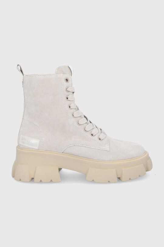 

Замшевые мотоциклетные ботинки Tanker Bootie Steve Madden, бежевый
