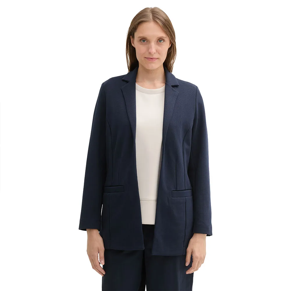 

Блейзер Tom Tailor Easy Solid, синий