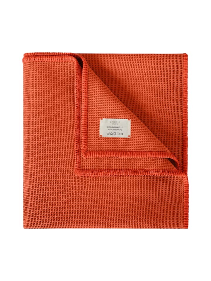 

Одеяло Cradle Studio Wohn & Kuschel Piqué Zea Oversize, цвет pumpkin