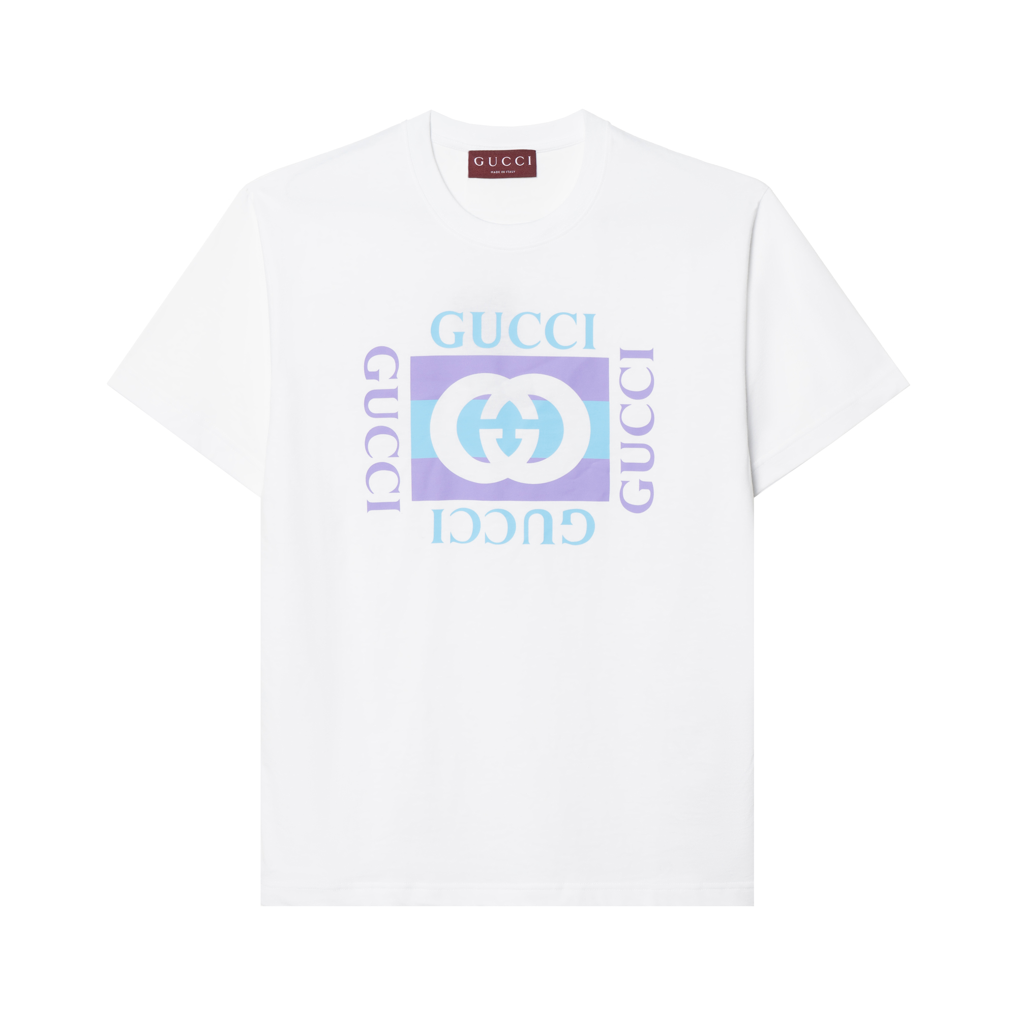 

Футболка из хлопкового джерси с принтом GUCCI, белый