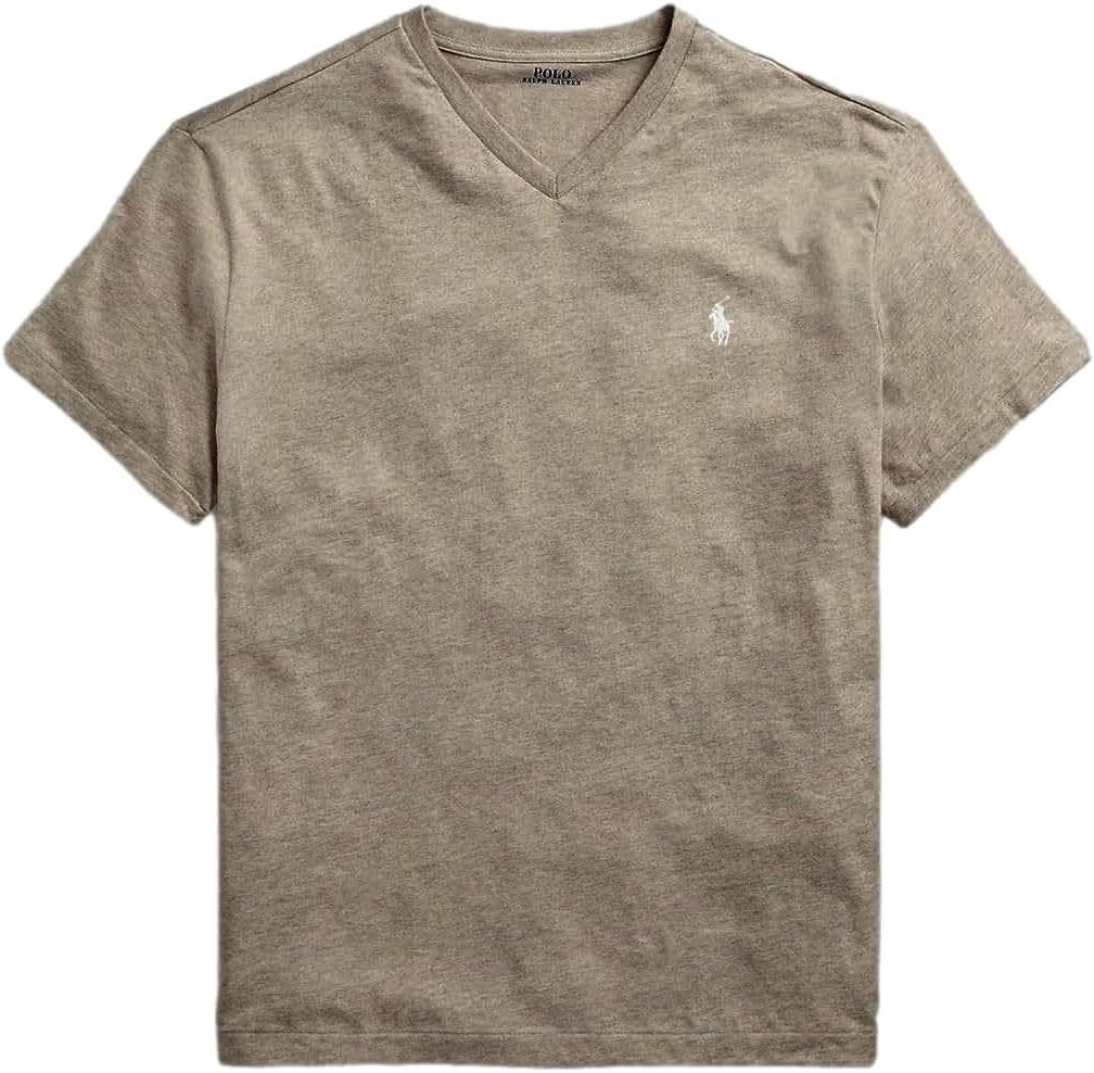 

Мужская футболка Polo RL классического кроя с V-образным вырезом POLO RALPH LAUREN, Rl Brown Heather, Коричневый, Мужская футболка Polo RL классического кроя с V-образным вырезом POLO RALPH LAUREN, Rl Brown Heather