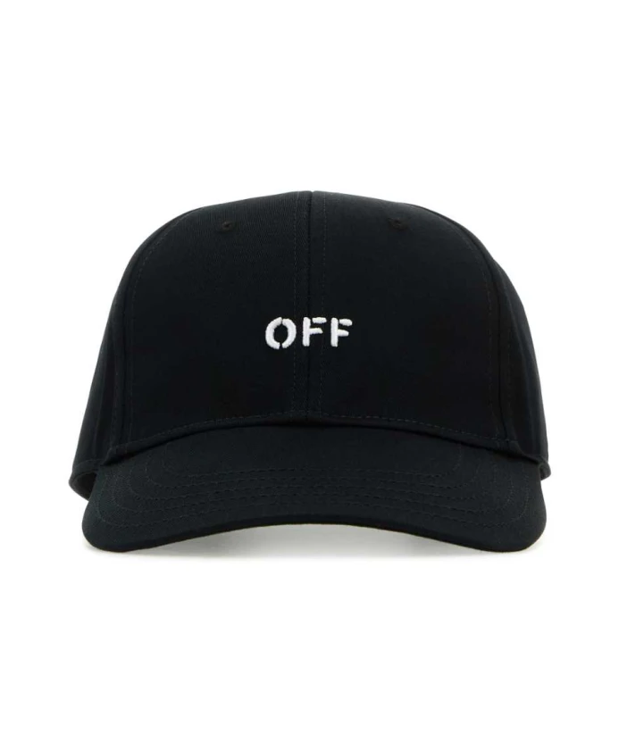 

Хлопковая бейсболка Off White, черный