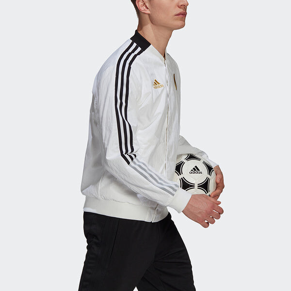 Куртка adidas Series Juve Cny Bomber Juventus Soccer/Football Sports Printing Jacket White, белый — фото 4
