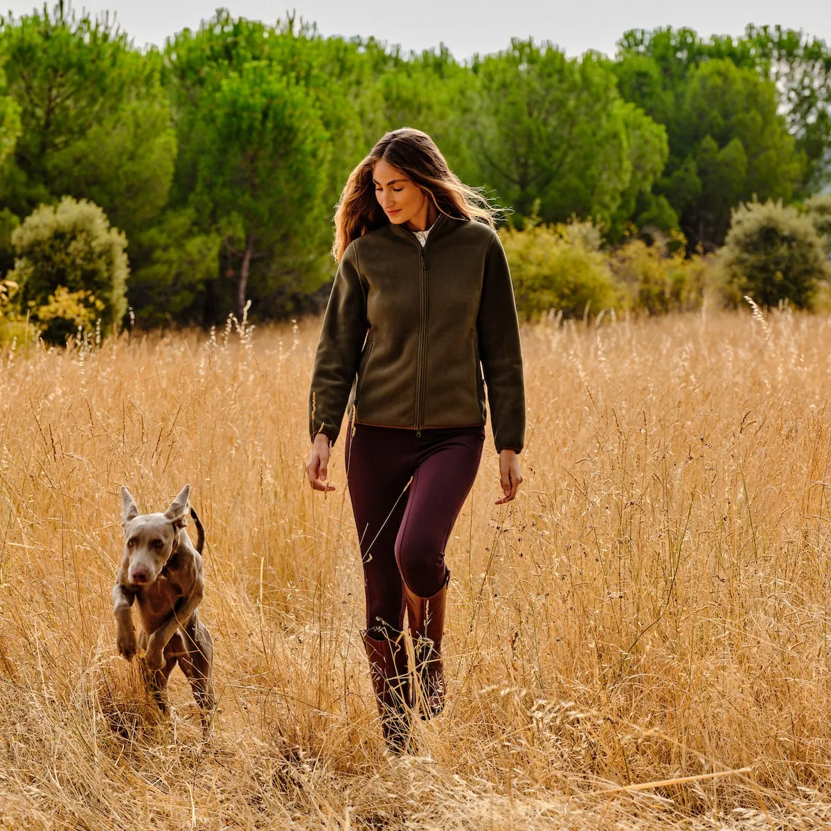 

Женская базовая флисовая куртка Verhunt, зеленый
