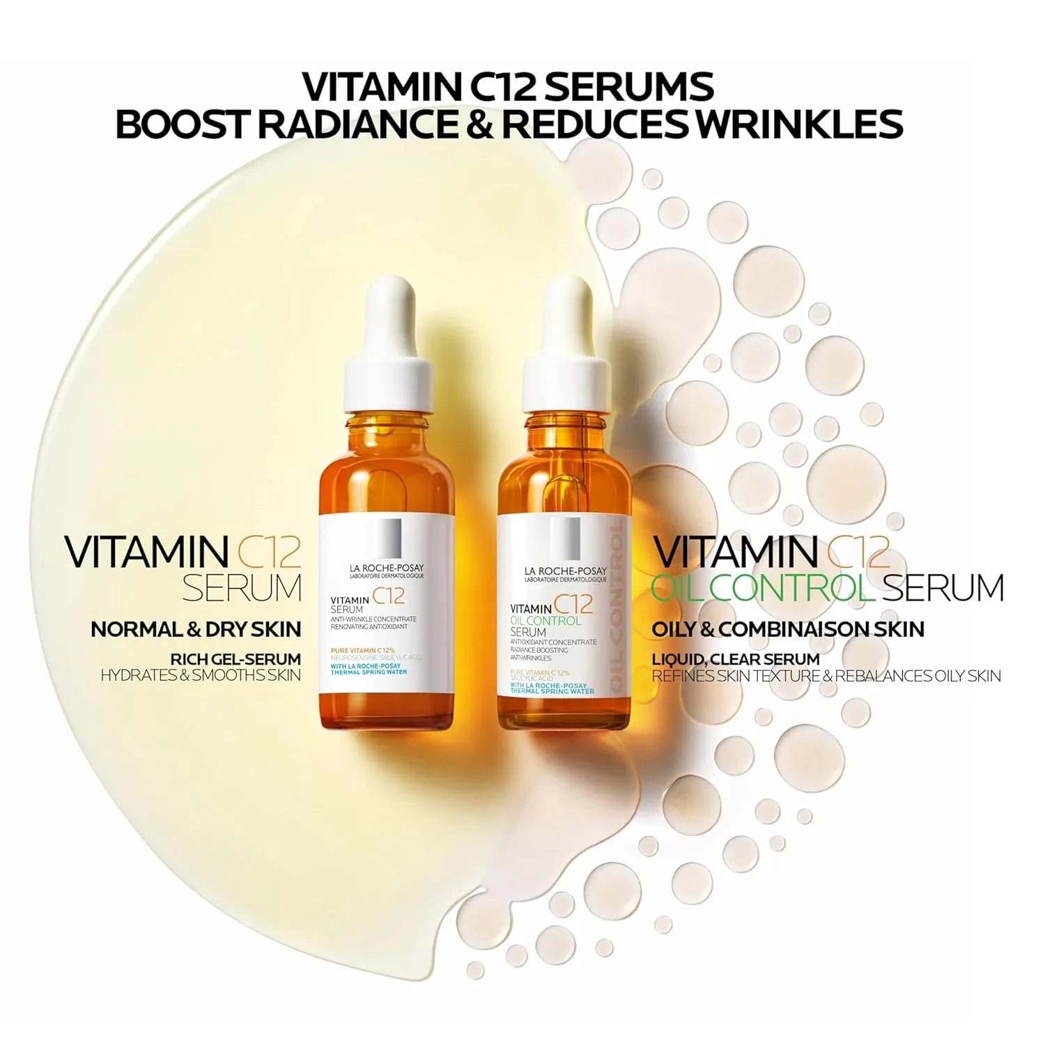 Сыворотка La Roche-Posay — Pure % с витамином C для лица с гиалуроновой и салициловой кислотой, увлажняющая , сияние, 29.9 мл — фото 3