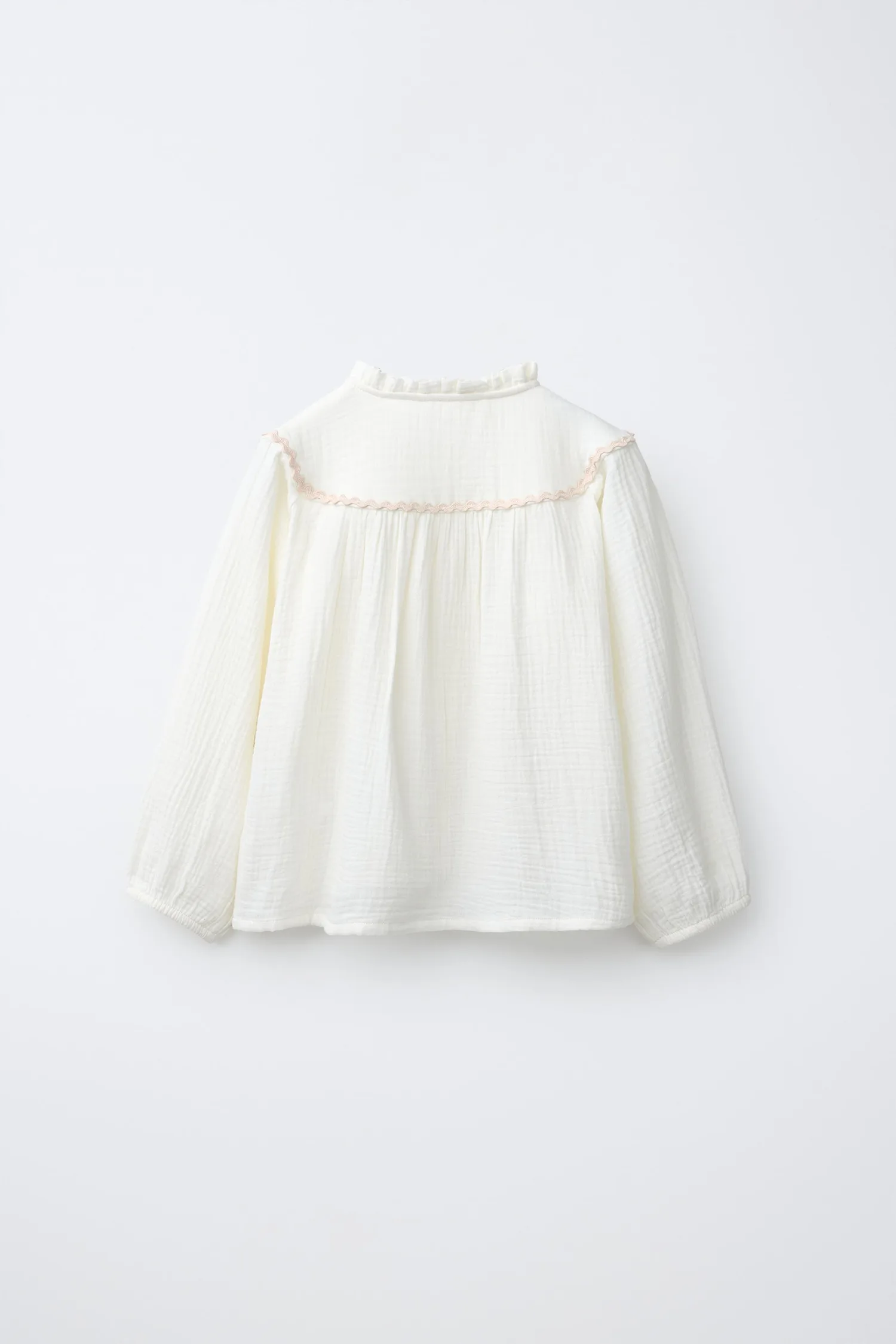 Пижама с контрастной волнистой текстурой, 2-6 лет Zara, экрю — фото 3