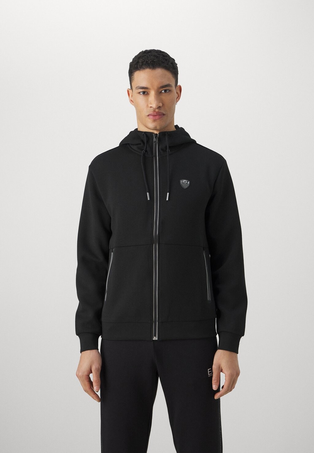 

Толстовка на молнии EA7 Emporio Armani, черная, Черный, Толстовка на молнии EA7 Emporio Armani, черная