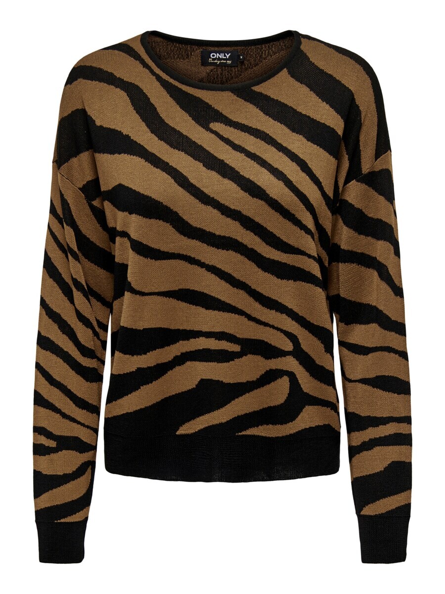 

Тонкий вязаный свитер ONLY Sweater Kelly, коричневый
