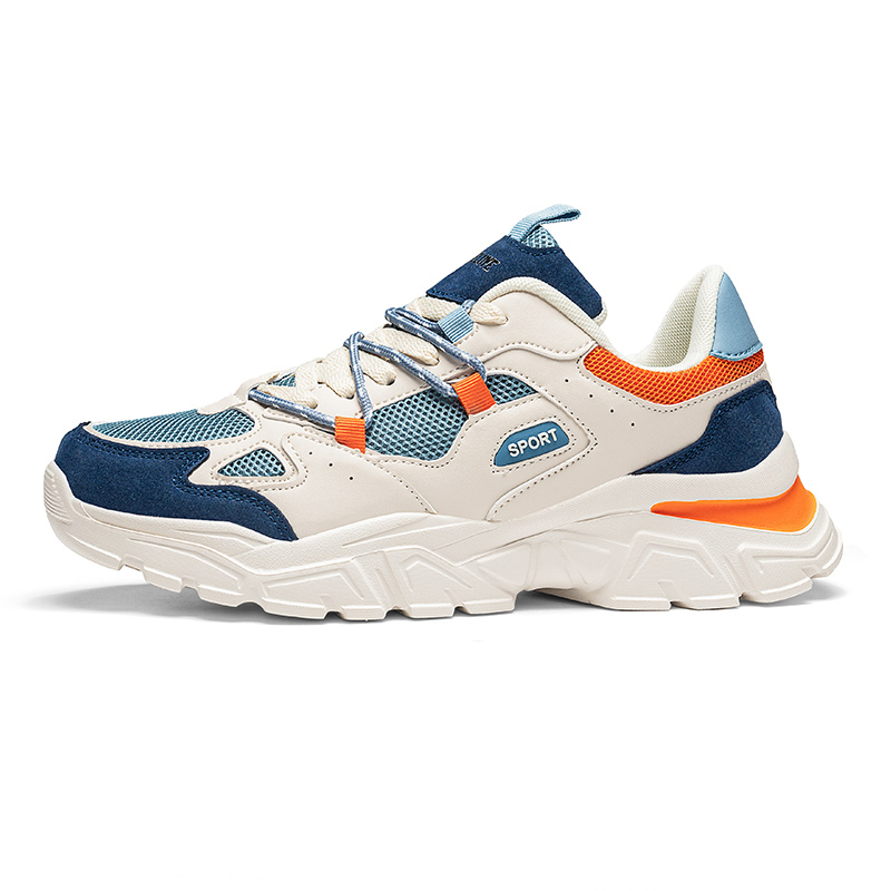 

Антискользящие износостойкие дышащие утепленные низкие массивные кроссовки YIVELOVE, бежевый