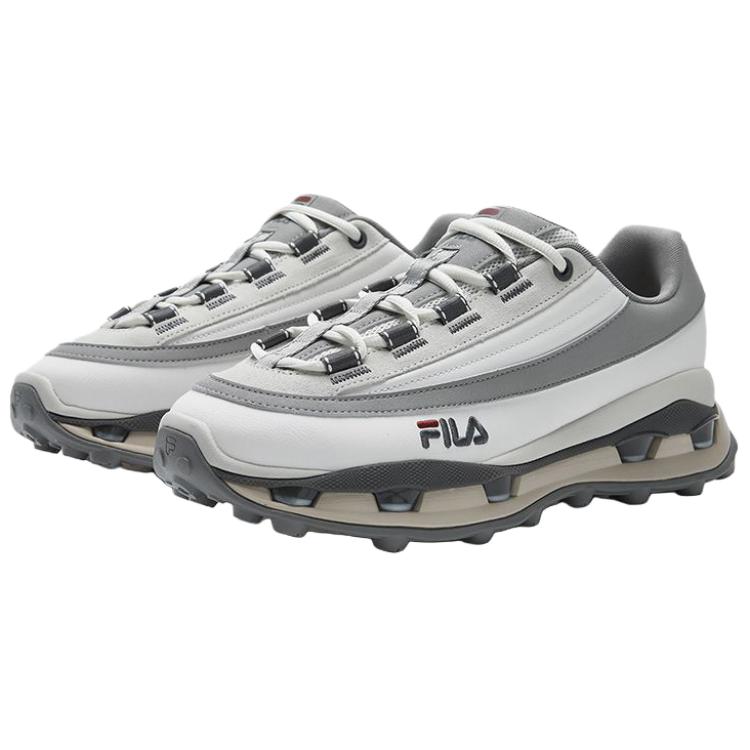 FILA Низкие повседневные туфли мужские бело-серые — фото 4