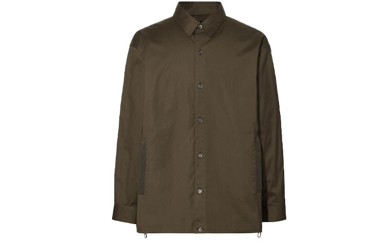 

Jil Sander X FW20 Jil Sander Collaboration Series Рубашка мужская оливковая Uniqlo, оливковый