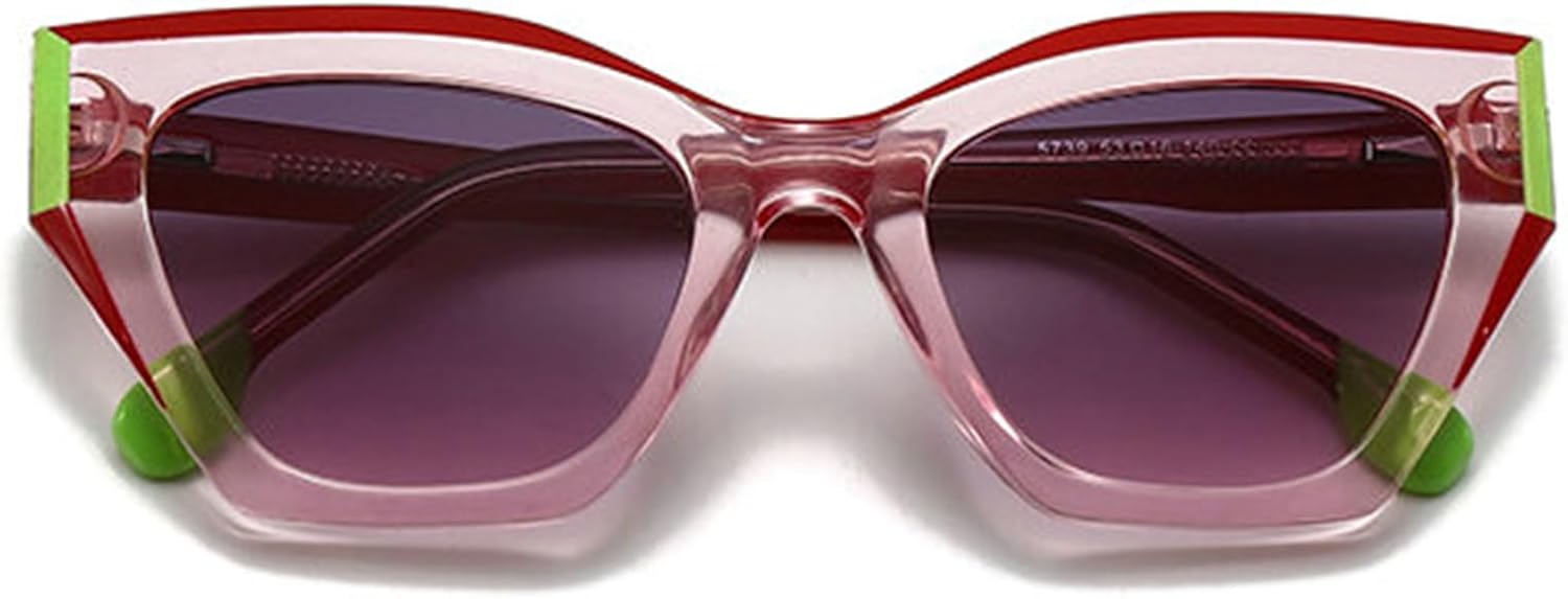 

Солнцезащитные очки «Кошачий глаз» Helena для женщин, роскошные дизайнерские винтажные квадратные солнцезащитные очки с градиентным переходом, черные, с защитой от УФ-излучения UV400, C5