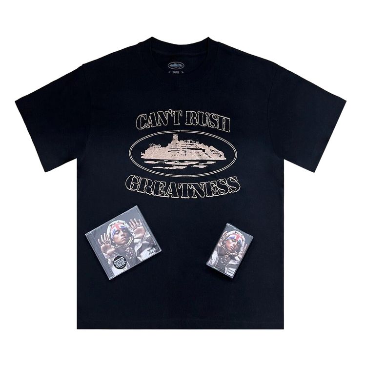 

Футболка Corteiz x CRG T-Shirt Bundle 'Black', черный