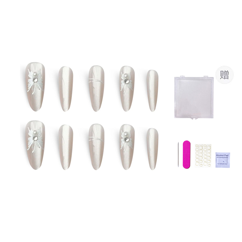 

Искусственные ногти для женщин ORANOT, Long Ladder M, Suitable For Chubby Hand[Includes Storage Box]16-12-13-12-9