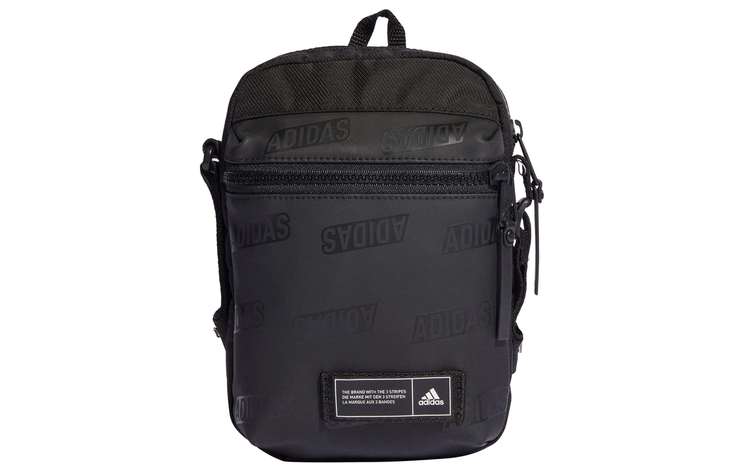 

Adidas Экологичная полиэстеровая тканая сумка через плечо унисекс черная, Black
