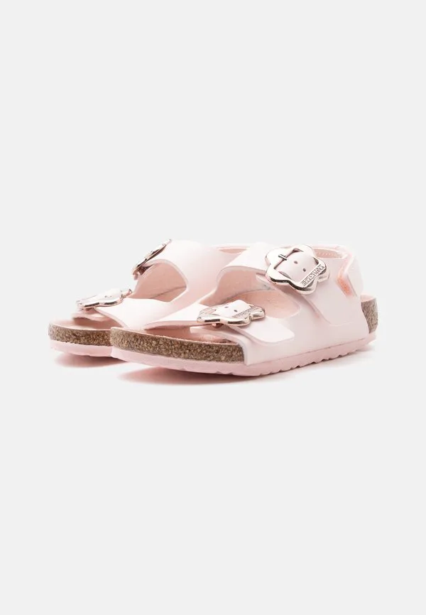 Детские узкие сандалии milano с цветочной пряжкой Birkenstock, Light Rose — фото 2
