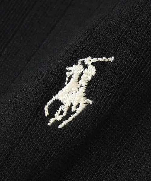 POLO RALPH LAUREN Легкие ребристые высокие носки One-Point 03217500 — фото 2