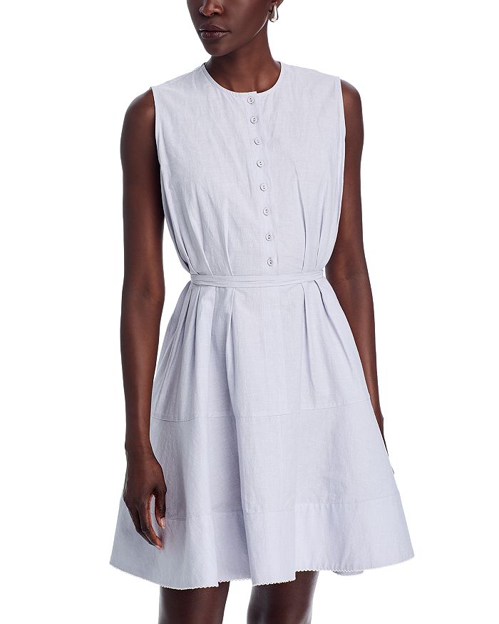 

Платье из льна и хлопка Kenzie Proenza Schouler White Label, фиолетовый