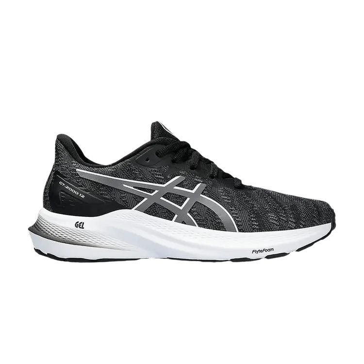 

Кроссовки ASICS GT 2000 12 GS Black Carrier Grey, черный