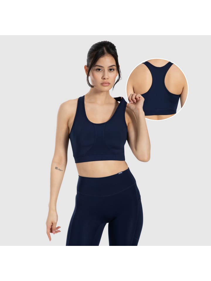 

SMILODOX Спортивный бюстгальтер Candace темно-синего цвета