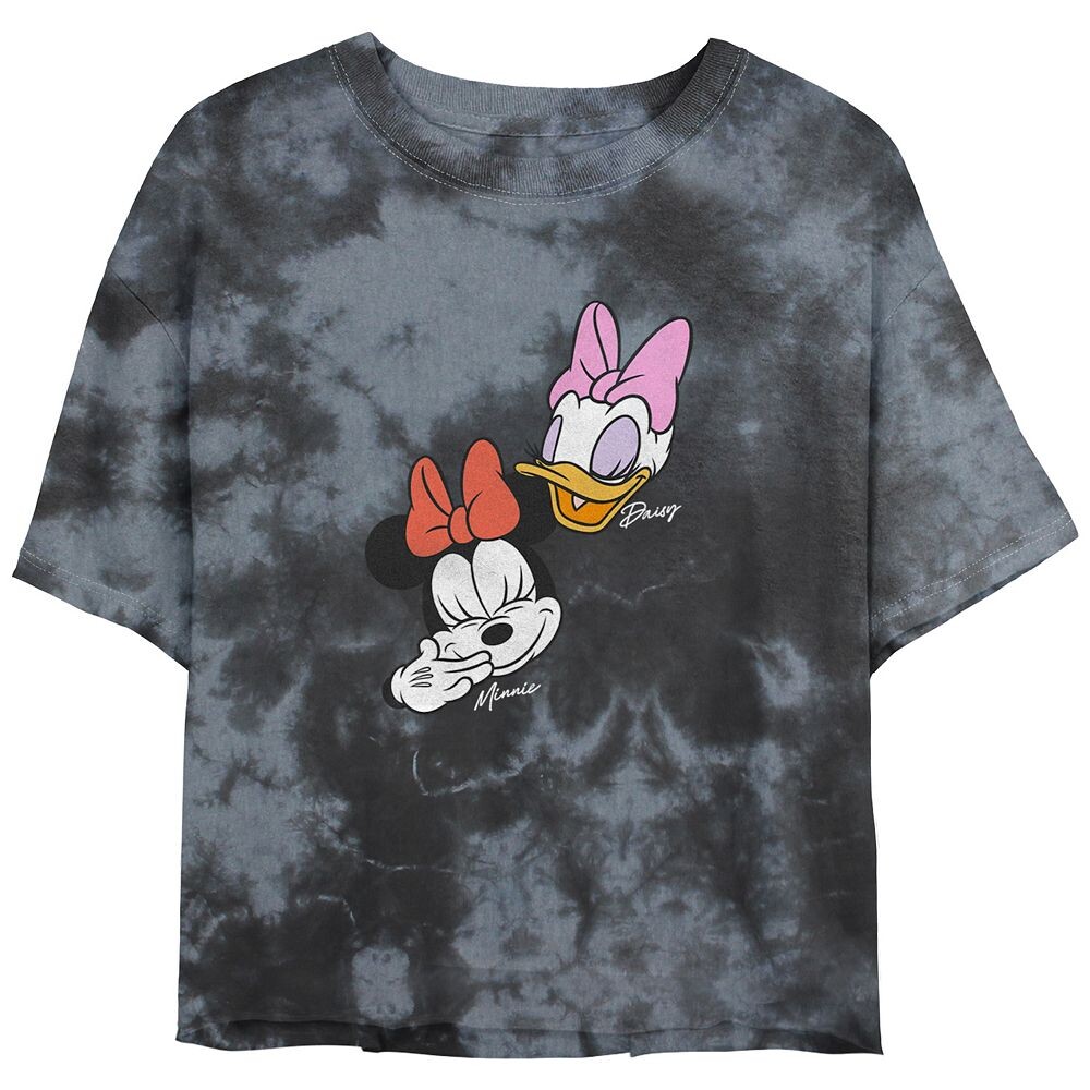 

Укороченный топ Disney's Minnie Mouse And Daisy Laughing Футболка с рисунком Bombard Wash для детей, цвет Black Charcoal