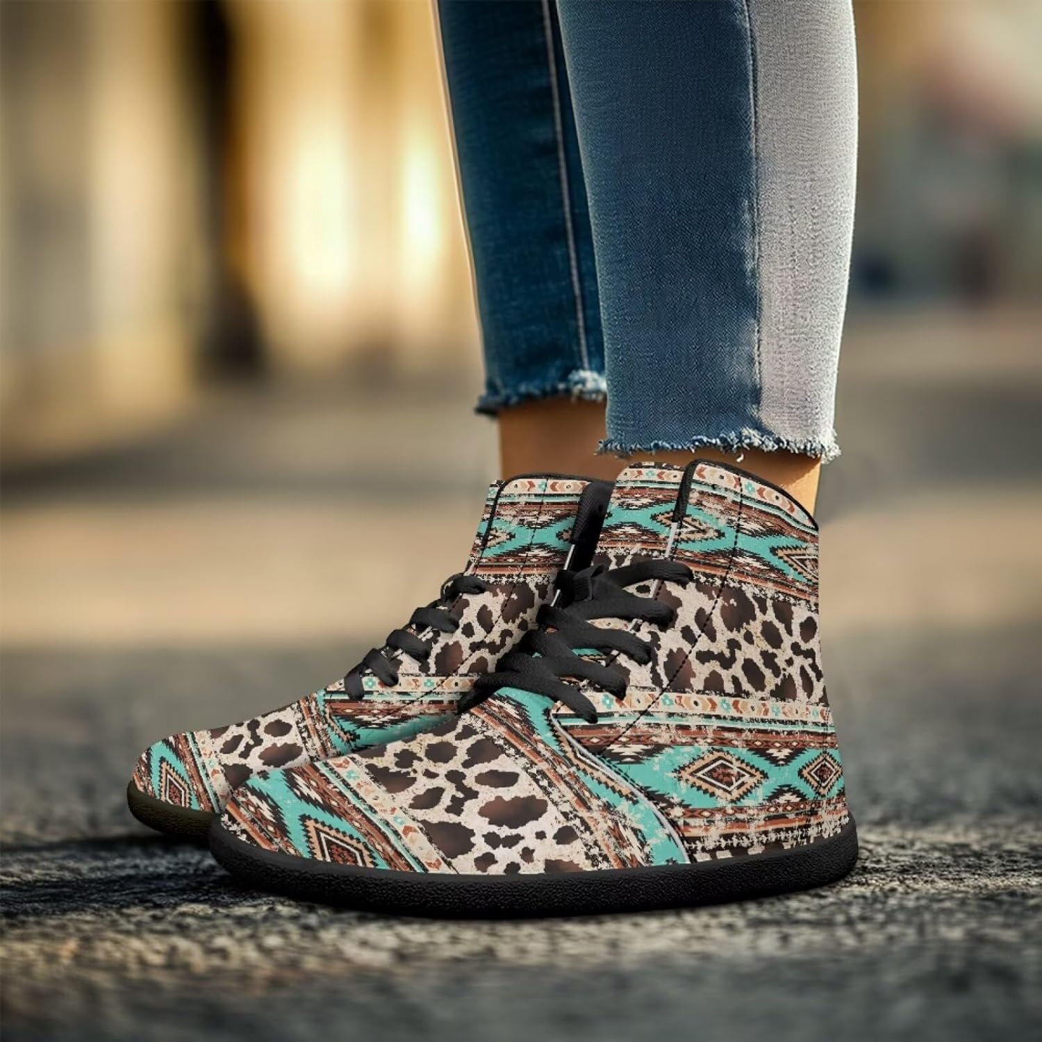 Кроссовки Binienty High Top Barefoot для женщин и мужчин, модные с нулевым перепадом, водонепроницаемые походные ботинки из ПУ-кожи, коричневый — фото 3