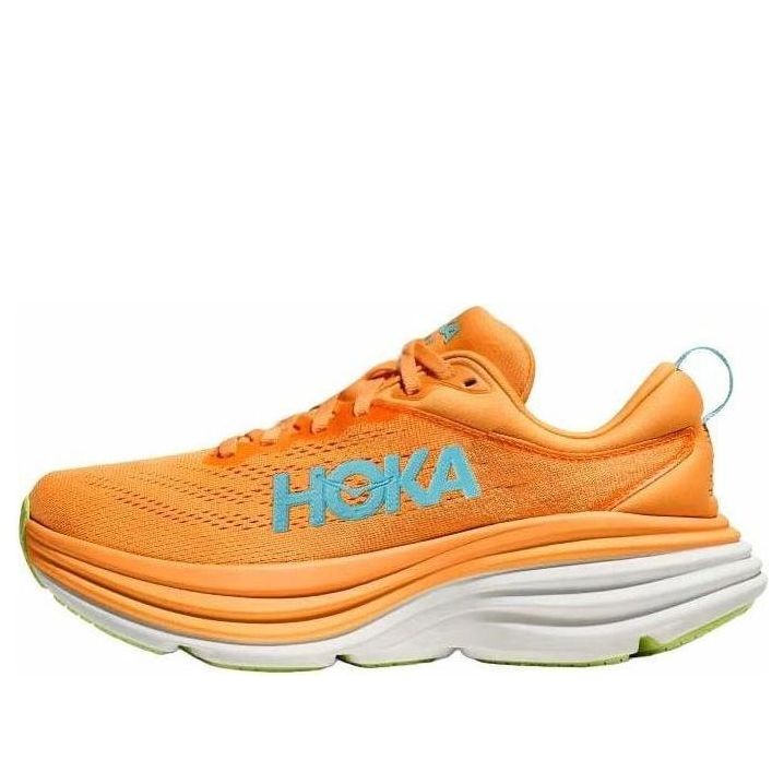 Кроссовки (WMNS) HOKA ONE ONE Bondi 8 'Solar Flare Lettuce', оранжевый