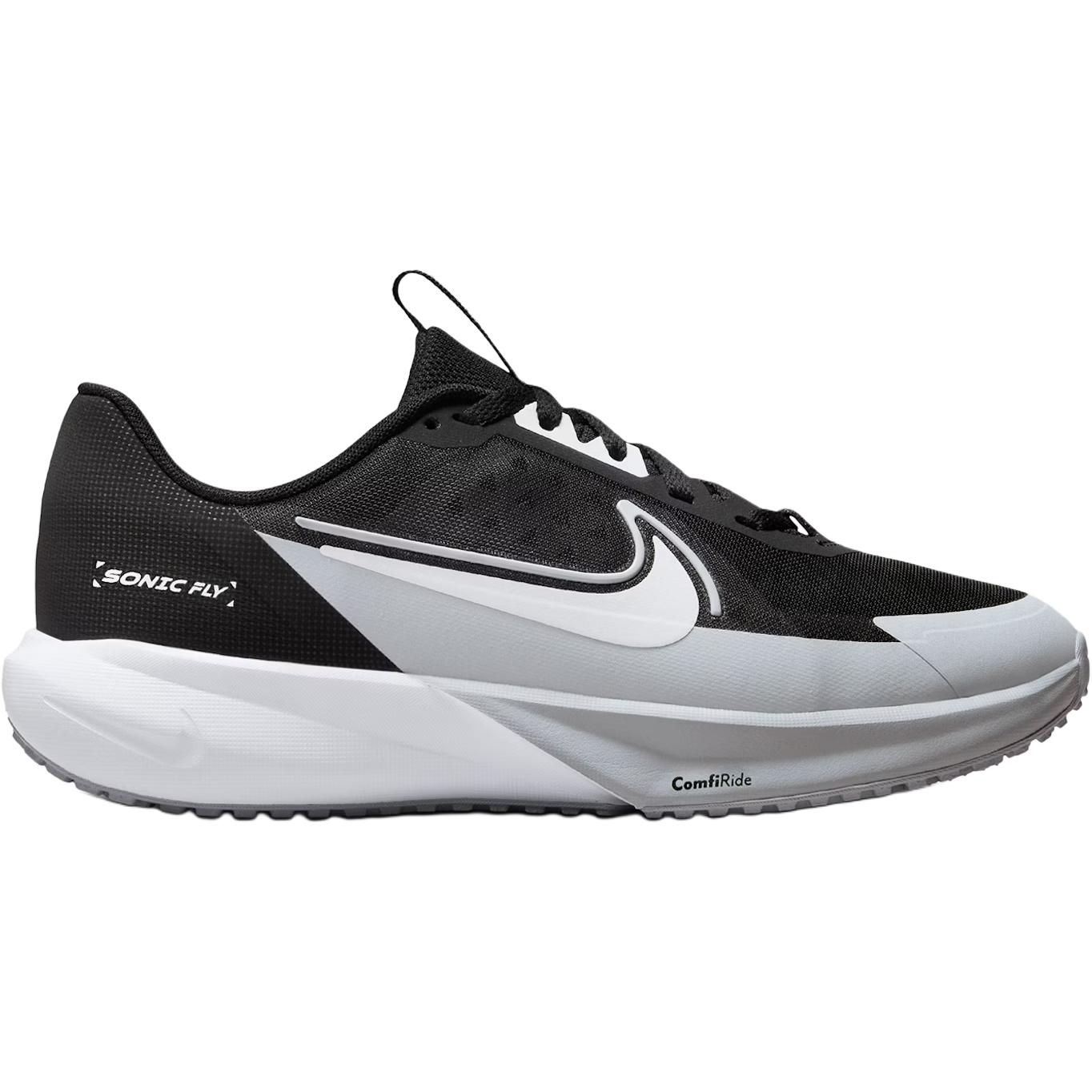 Nike Детские кроссовки SONIC FLY с низким верхом, устойчивые к истиранию и скольжению, цвет: черный, белый — фото 2