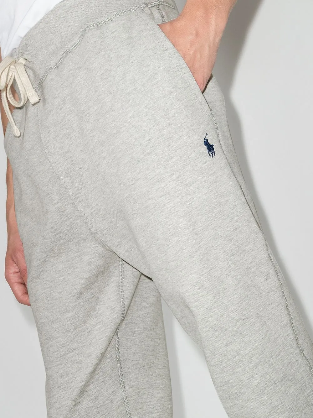 Спортивные брюки с кулиской POLO RALPH LAUREN, серый — фото 4