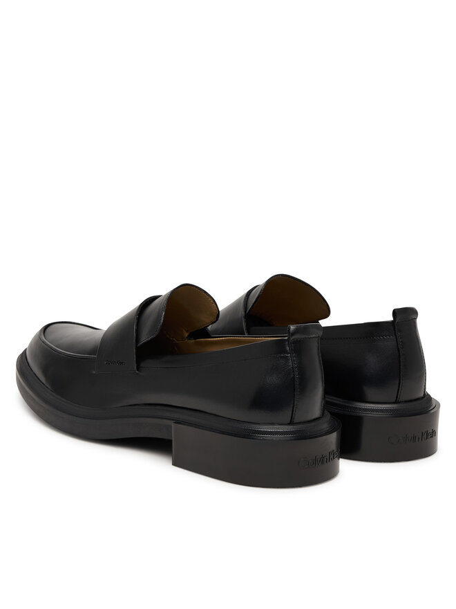 Тапочки Calvin Klein Cupped Band Loafer Lth HM0HM02065, черный — фото 3