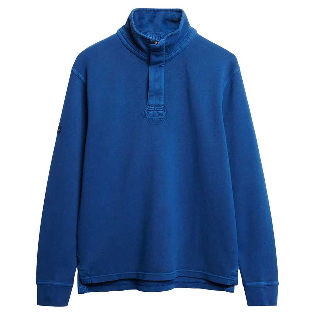 

Толстовка Superdry Cotton Classic Pique Henley, синий