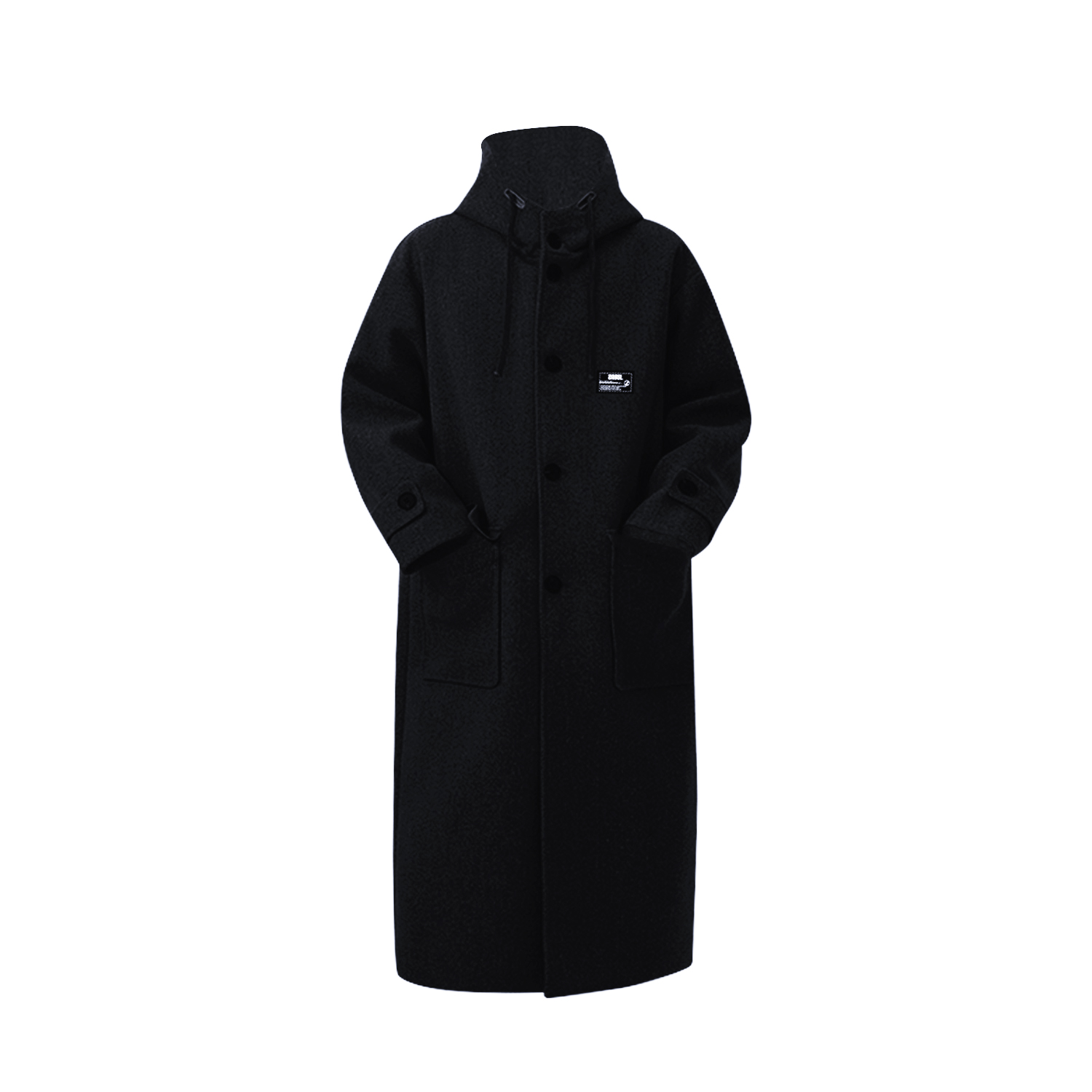 

Пальто Unisex Lapel Thickened ZIAREL, черный темно-синий