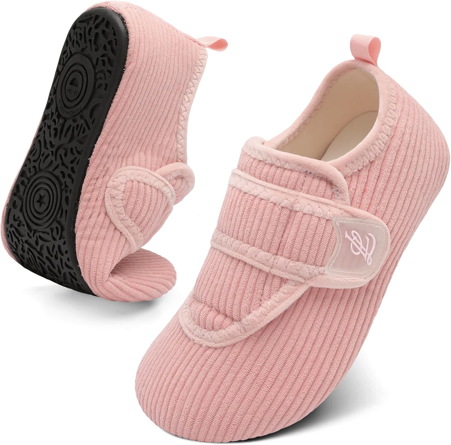 

Тапочки LeIsfIt для женщин и мужчин, мягкие домашние тапочки, широкие, босоного, нескользящие, удобные, на стопу, регулируемые, для дома, спальни, путешествий и йоги, светло-розовый