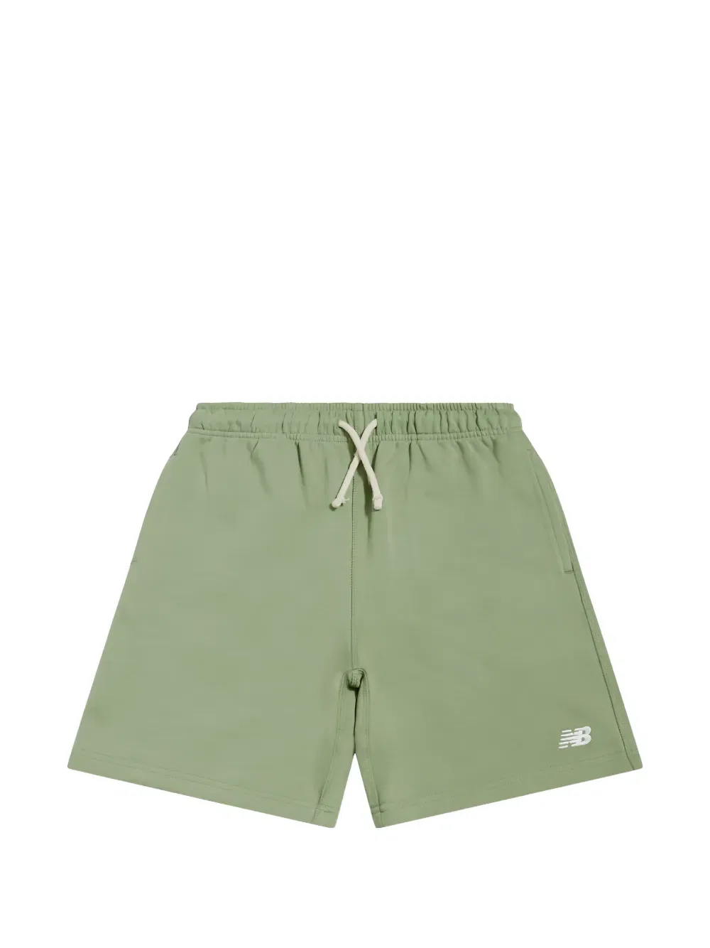 Шорты на шнуровке с вышитым логотипом New Balance Kids, зеленый